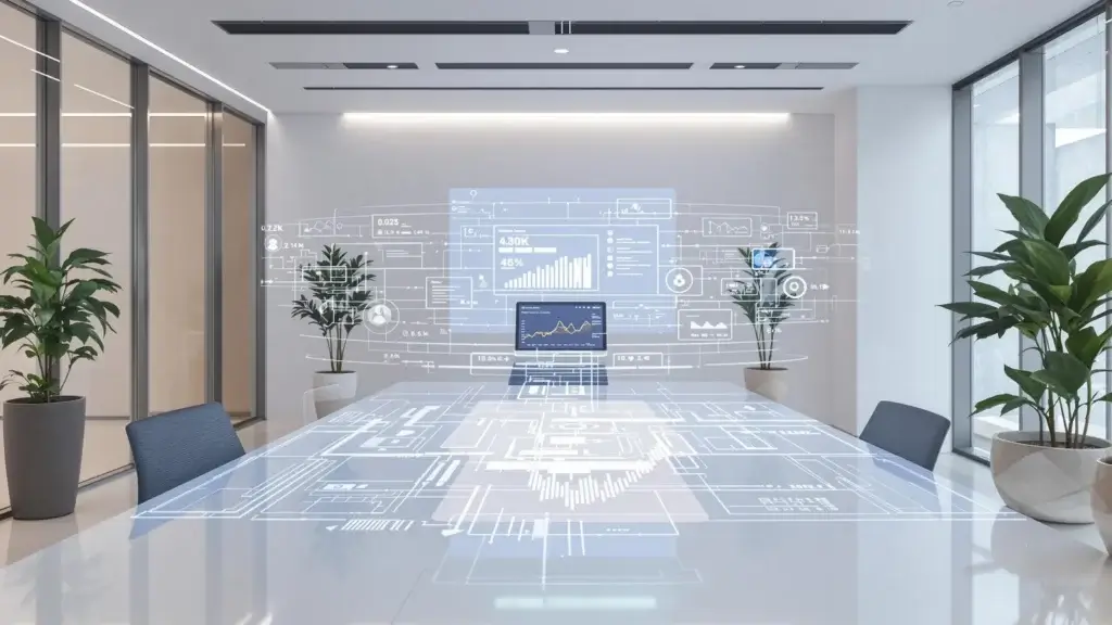 bureau numérique image ai mode google ai mode google futurist desk