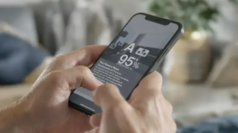 scrolller image de main qui scrollle sur un écran de téléphone