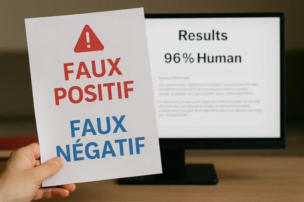 faux-positifs-faux-negatifs detecteurs ia fiables faux positif-faux négatif
