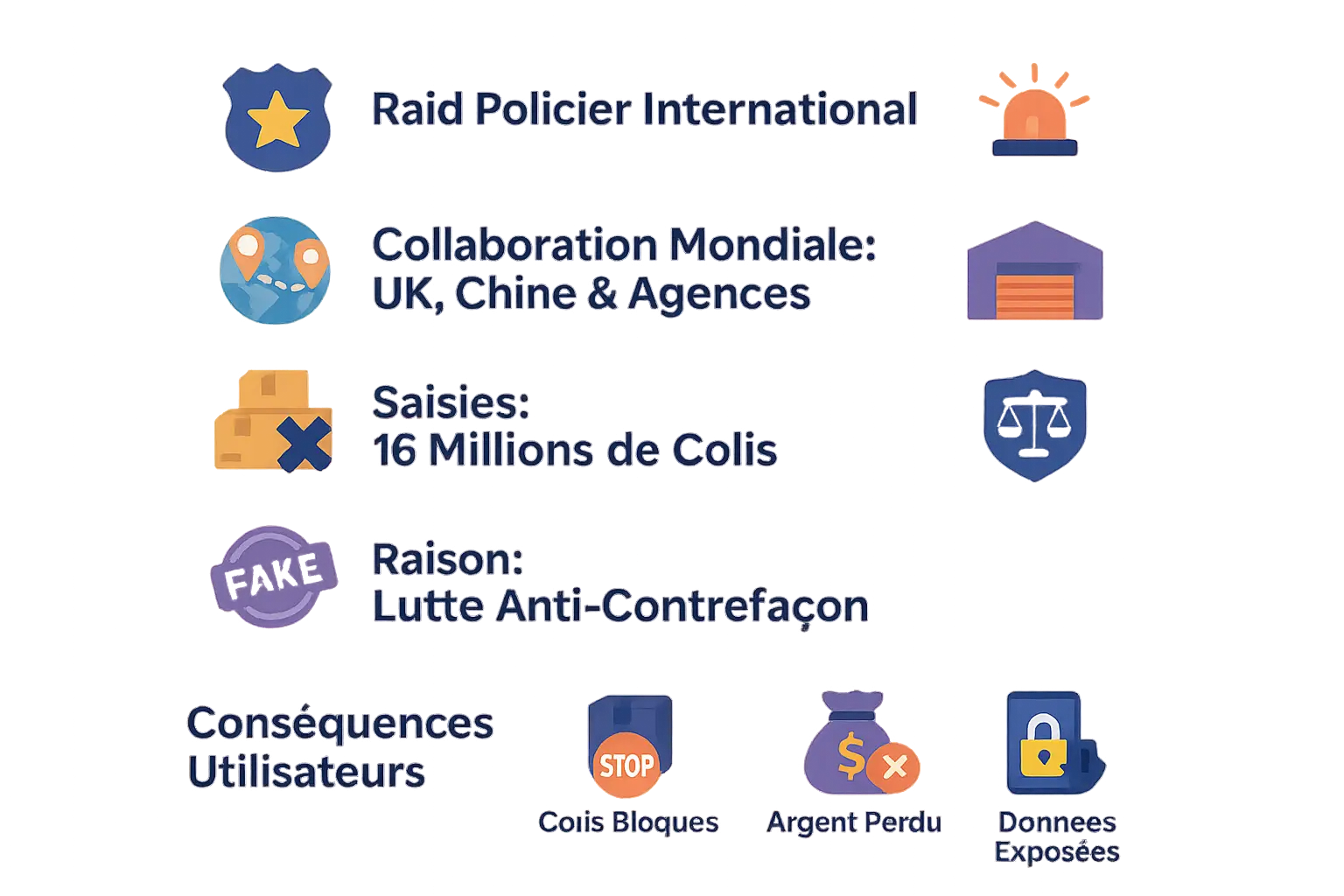 Infographie des saisies massives
