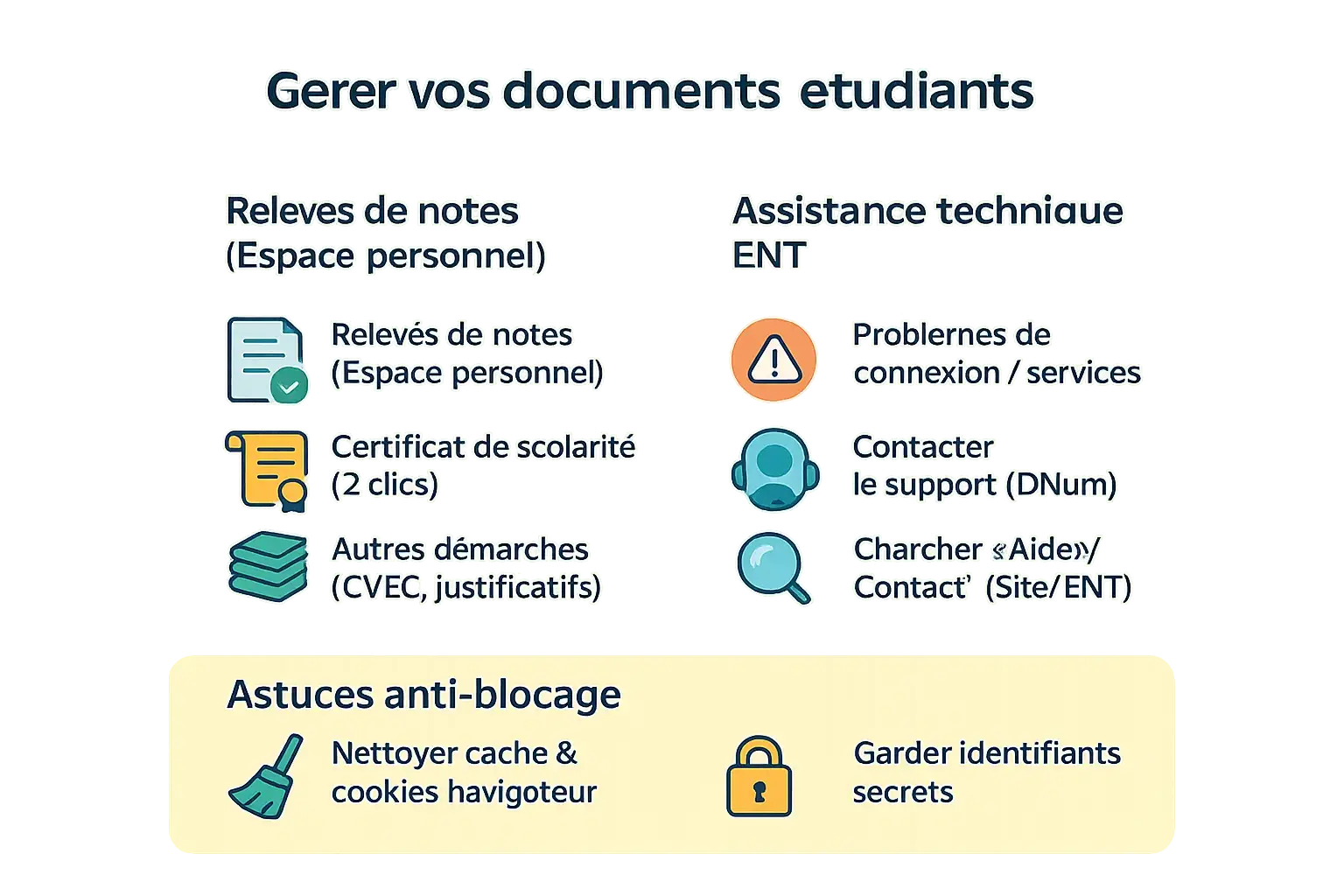 Illustration gestion documents et support technique ENT UBS