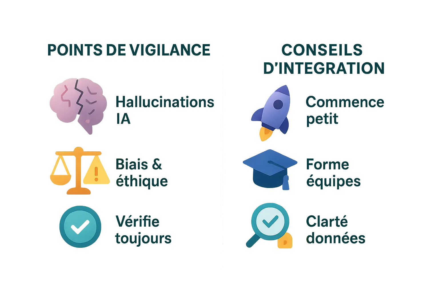Illustration des points de vigilance pour l'intégration de Gemini 2.5 en entreprise