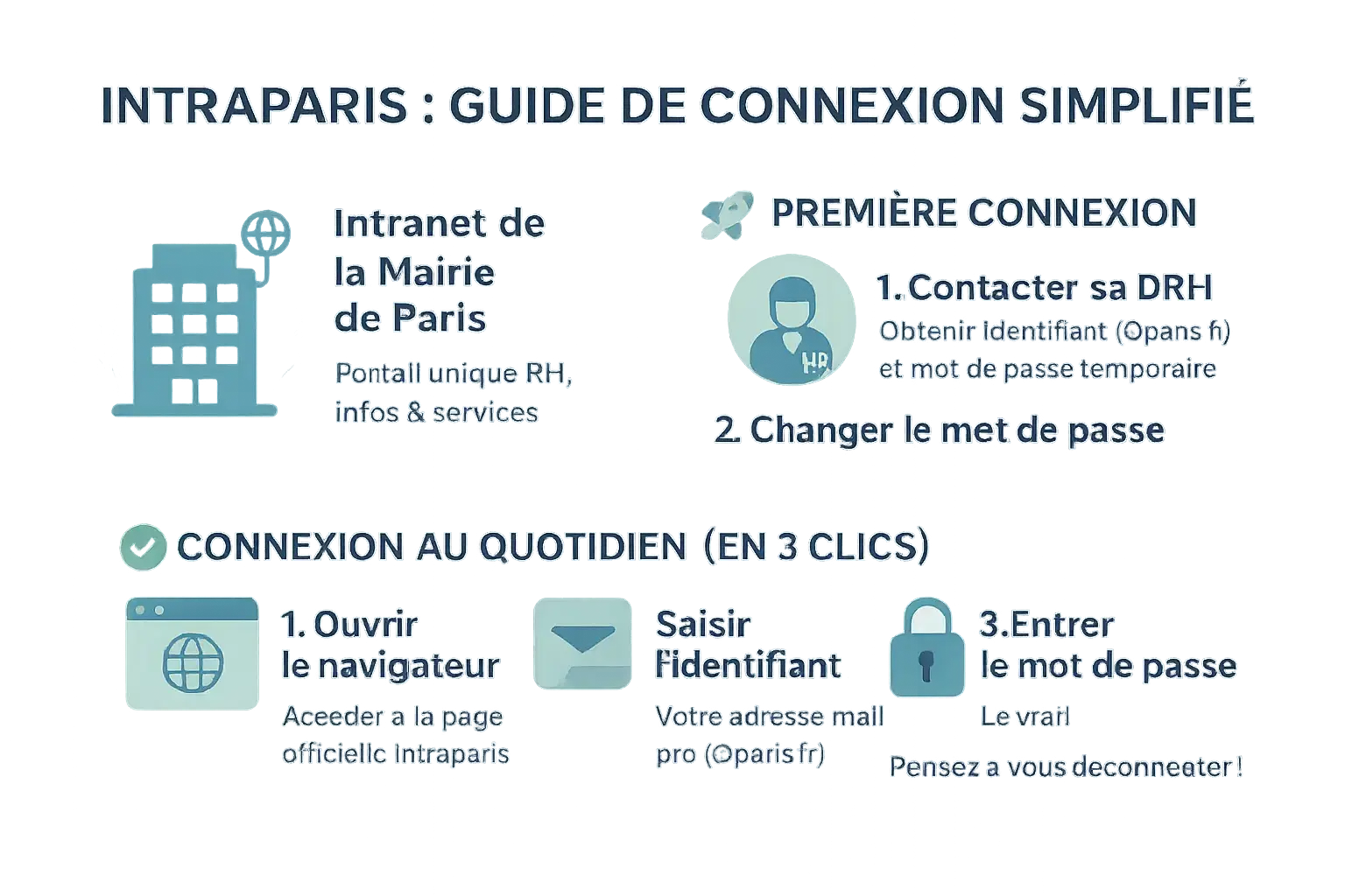 Interface IntraParis guide de connexion