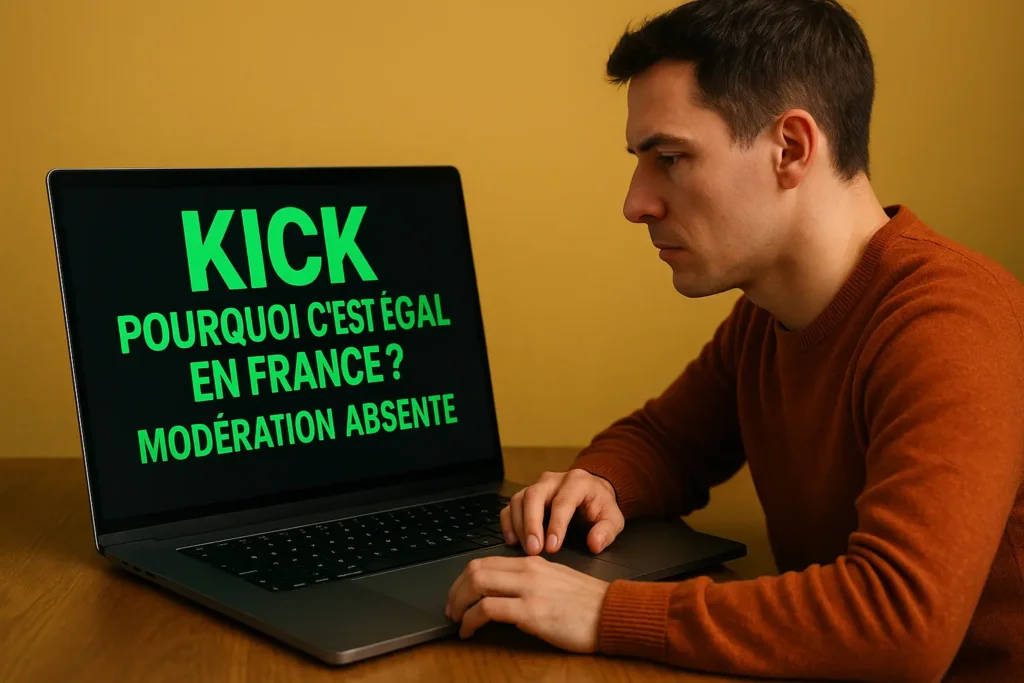 Pourquoi Kick est légal en France avec modération absente ?
