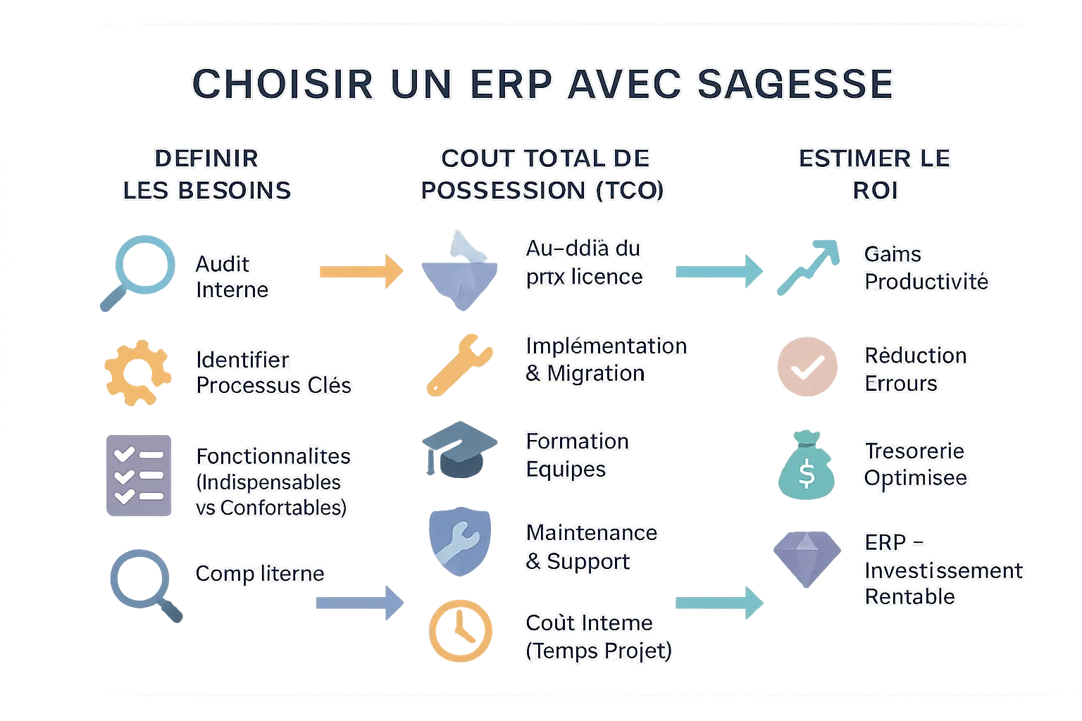 Illustration de choix d'un ERP PME
