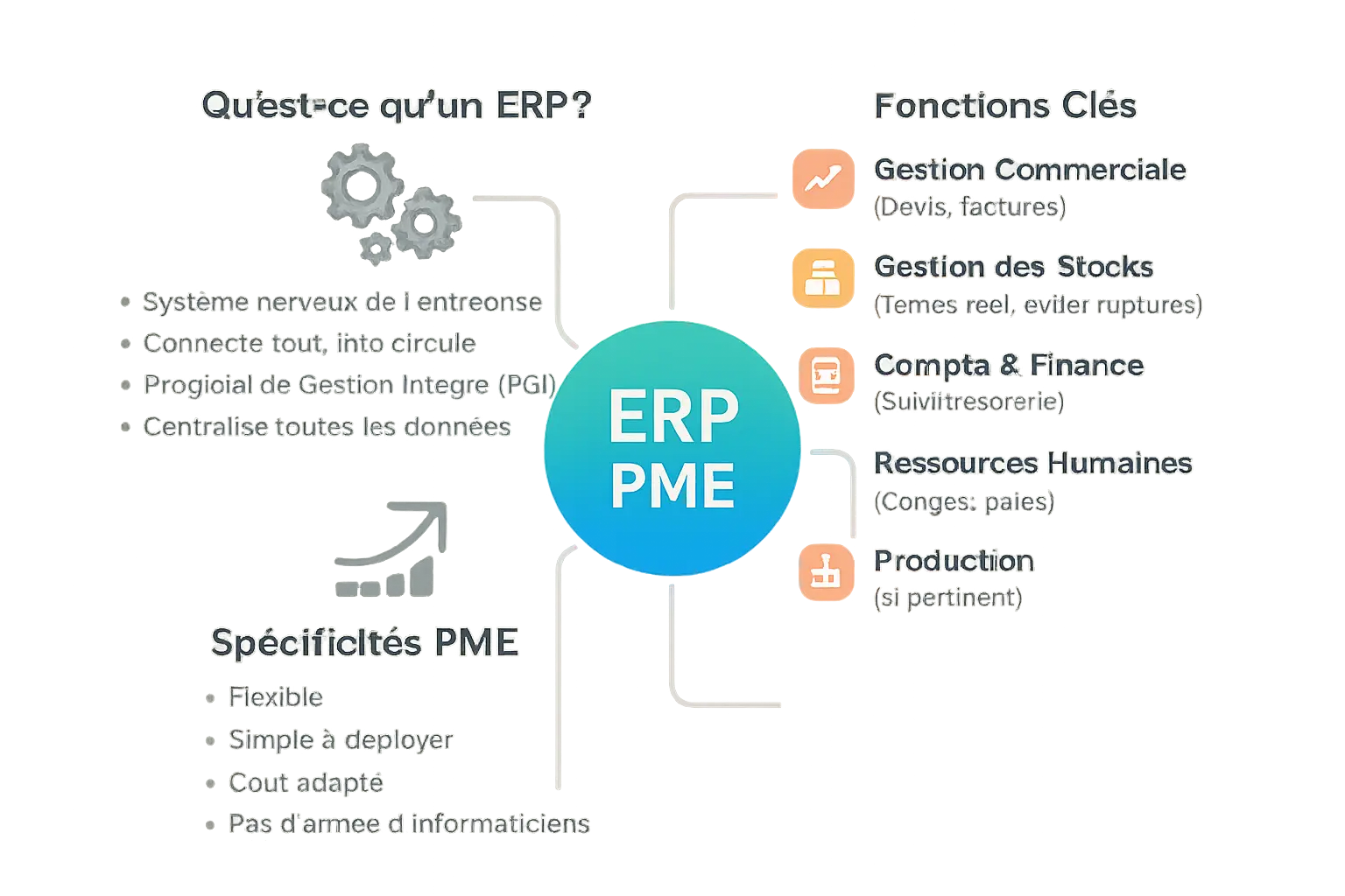 Illustration qu'est ce qu'un ERP PME