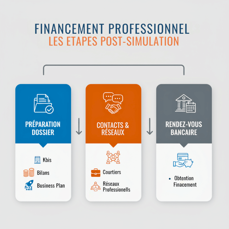 financement-professionnel-les-etapes les étapes pour pour obtenir un prêt professionnel