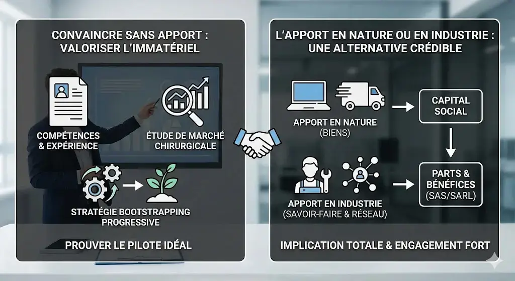 convaincre pour créer une entreprise sans argent