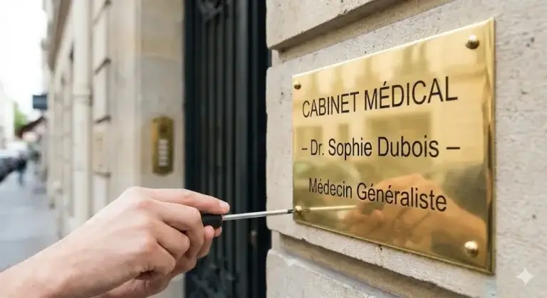 plaque professionnelle un élément clef pour les profession libérales