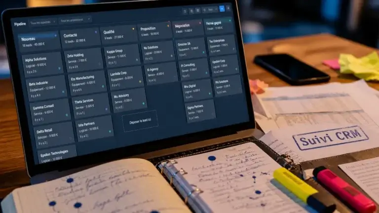 Logiciel CRM SalesTrack Evolution avis : suivi commercial sur tableau pipeline