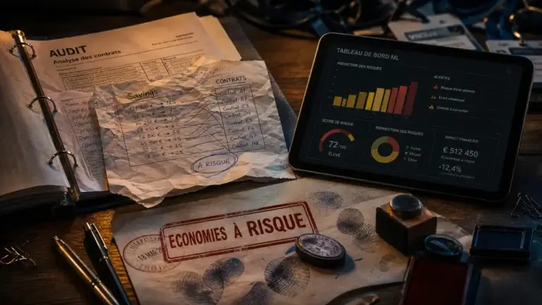 Logiciel de gestion de projets économies achats avec ML, tableau de bord et alertes