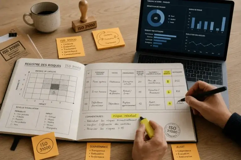 Logiciel pour la gestion des risques en entreprise : risques bruts et risques résiduels