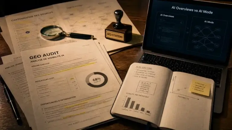 Meilleures agences google ai mode : audit GEO, citations et AI Overviews
