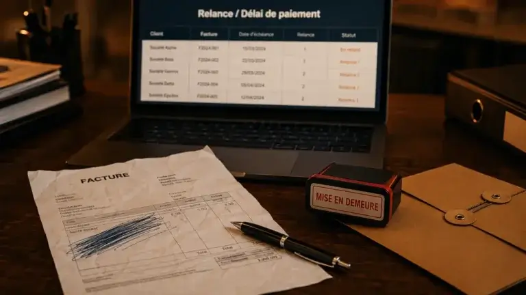 Client ne paie pas auto entrepreneur : relance et mise en demeure