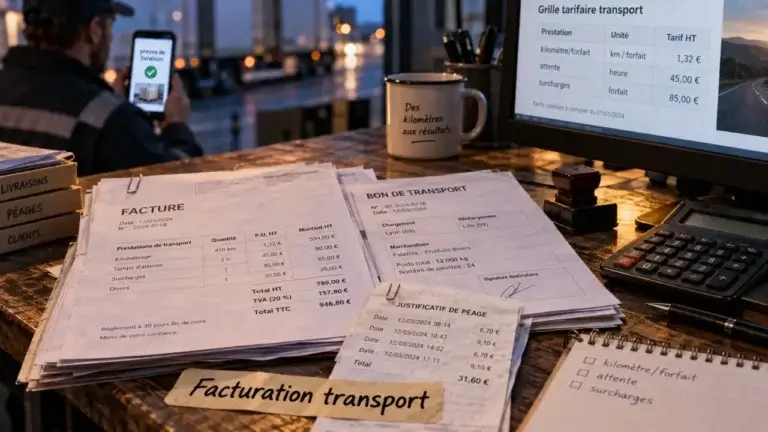 Logiciel facturation transport : devis, tournées et factures sans écarts