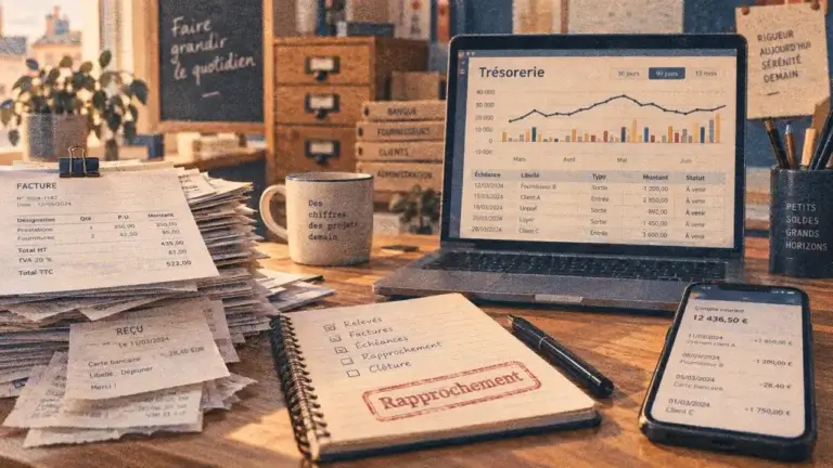 Pack gestion comptable : rapprochement factures et relevés bancaires