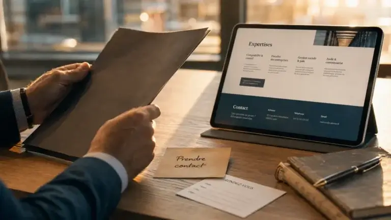 Site vitrine pour expert comptable : contact et rendez-vous qualifiés