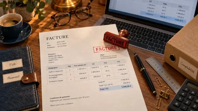 Autoentrepreneur comment facturer : facture conforme, TVA et paiement