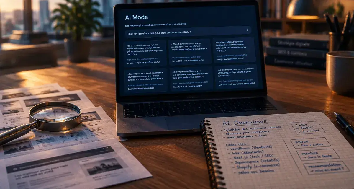 Outil seo ai mode : mesure visibilité et mentions