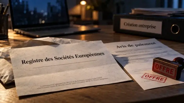 registre des societes europeennes : ne payez pas 129 € avant de vérifier le courrier